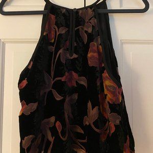 Forever 21 High Neck Flowy Floral Tank